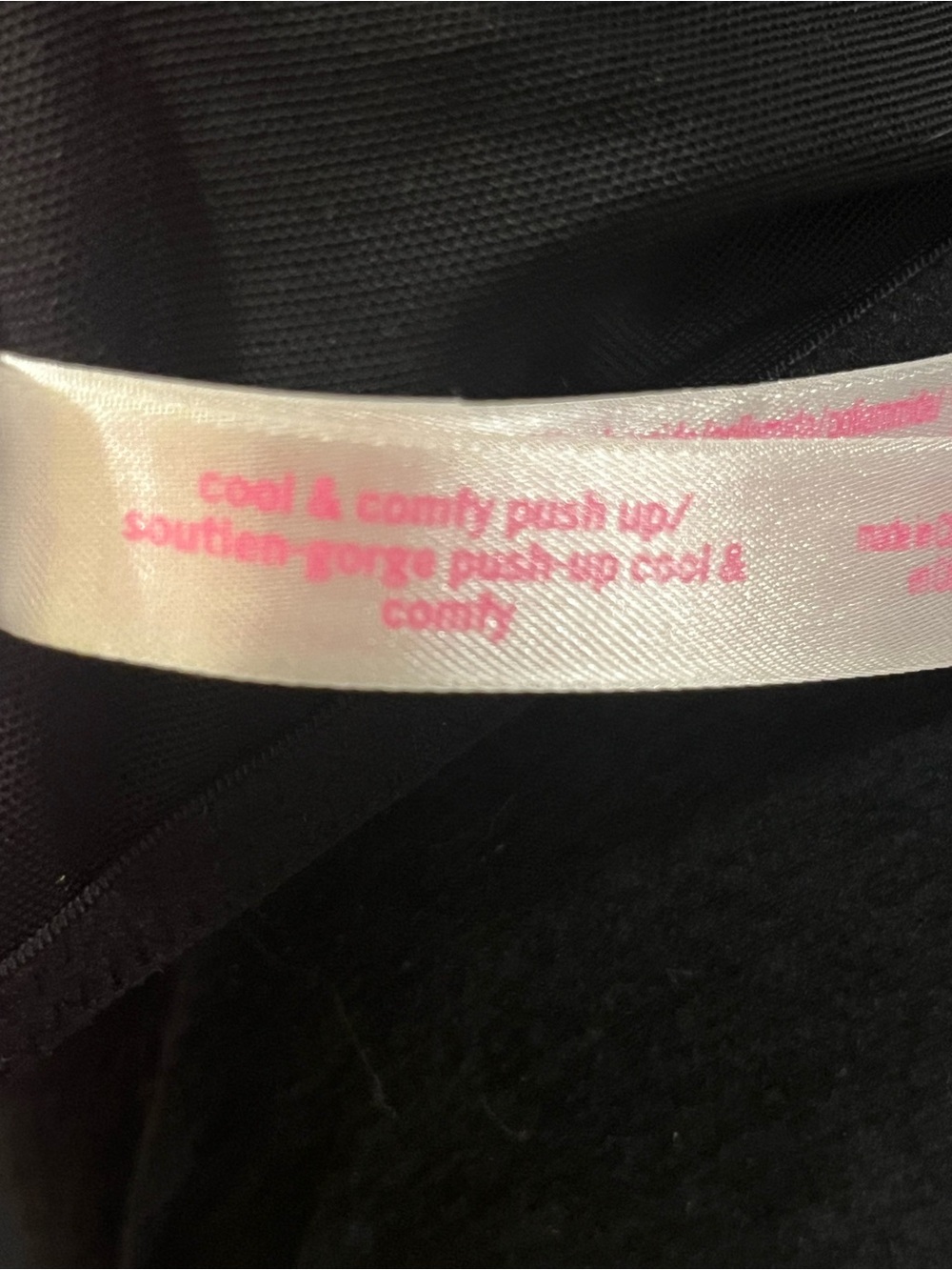 VS Pink Racerback Sports Bra Front Clasp Black 34B Cool and Comfy - Picture 7 of 7